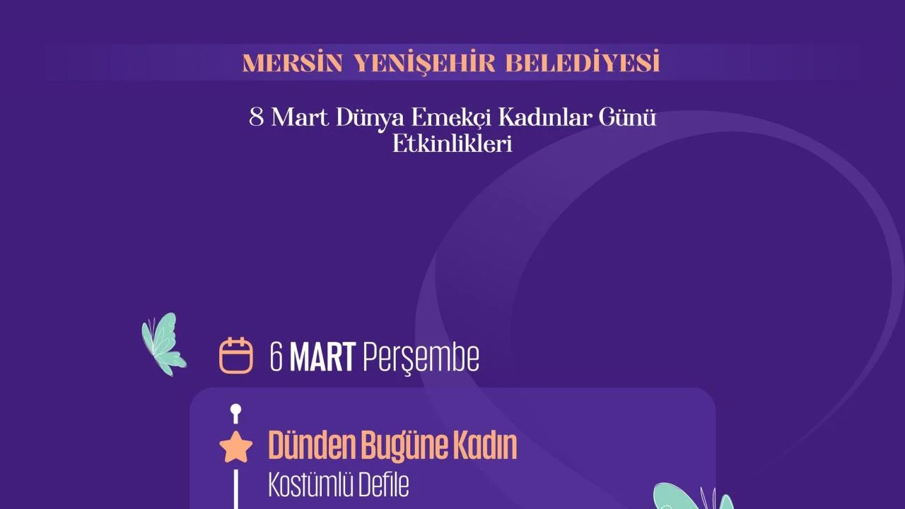 Yenişehir Belediyesinden 8 Mart’a özel dolu dolu etkinlik programı