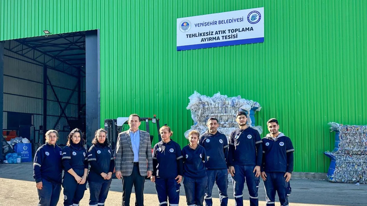 Yenişehir Belediyesi atık ayrıştırma tesisinin kapasitesini artırıyor